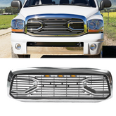 Front Grille For 2006-2008 Dodge Ram 1500 Grill WIth Led Lights Chrome