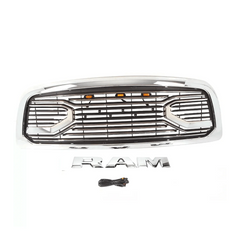 Front Grille For 2010-2019 Dodge Ram 2500 3500 Mesh Grill Big Horn With Letters Chrome