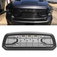 Front Grill for 2014-2018 Dodge RAM 1500 Mesh Grill Big Horn With Letters Black