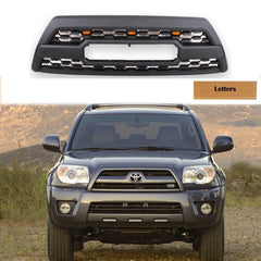 Front Grill For Toyota 4Runner 2006 2007 2008 2009 Front Mesh Bumper Grille Replacement Grille With 3 LED Lights Black