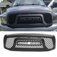 Front Grille For 2006-2008 Dodge Ram 1500 Mesh Grill With Letters Black