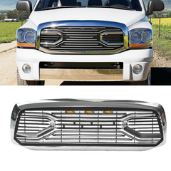 Front Grille For 2006-2008 Dodge Ram 1500 Grill WIth Led Lights Chrome