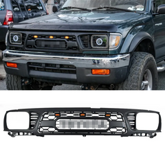 Front Grille For 1995-1997 Toyota Tacoma TRD Grill Cover With Letters Black