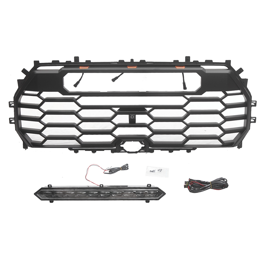 Front Grille For 2022-2023 Toyota Tundra Grill With Letters Black