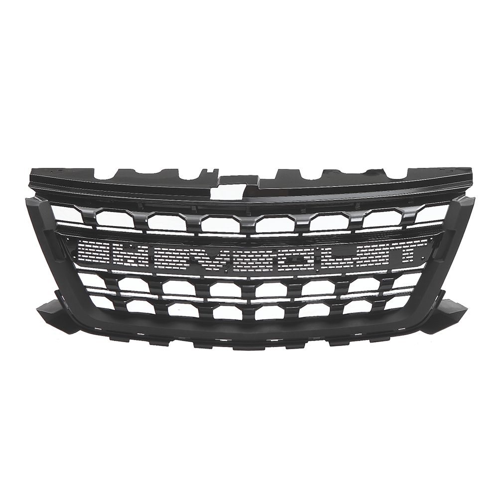 Front Grille For 2016-2018 Chevrolet Colorado Grill Cover With Letters Black