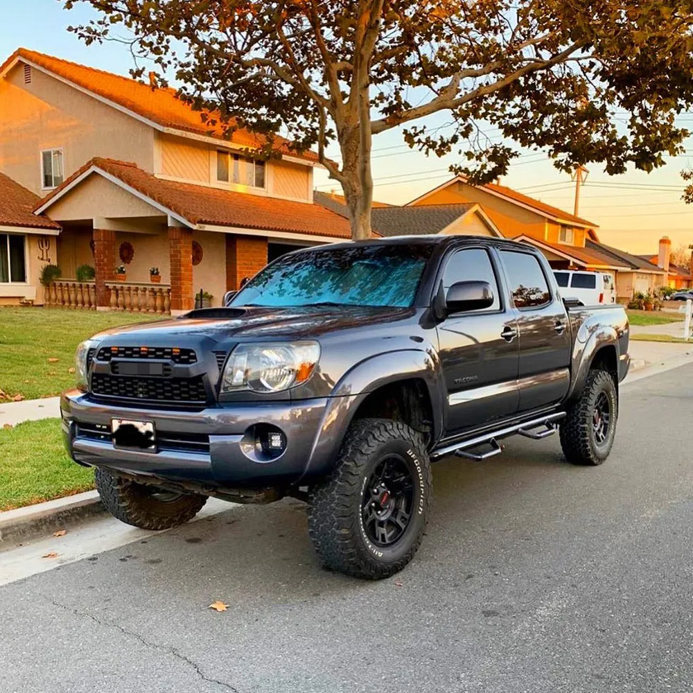 Front Grille For 2005-2011 Toyota Tacoma Grill Cover With Letters Black