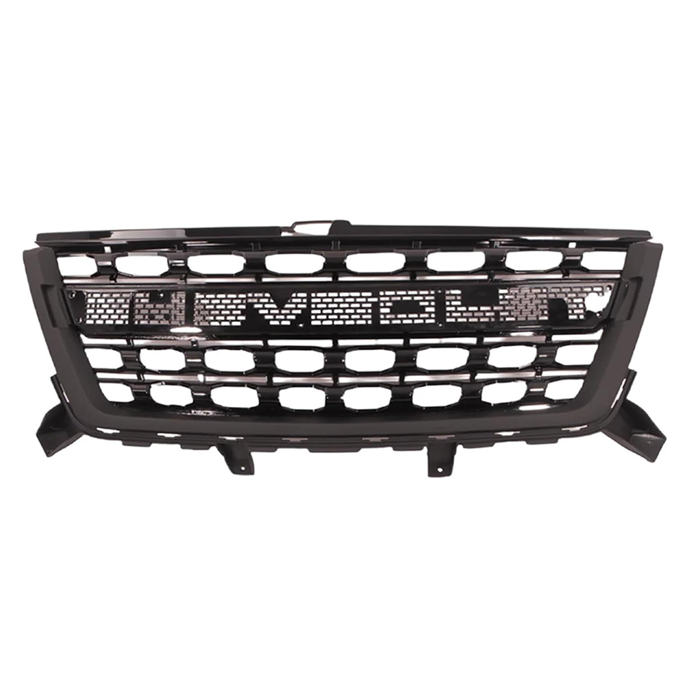 Front Grille For 2016-2018 Chevrolet Colorado Grill Cover With Letters Black