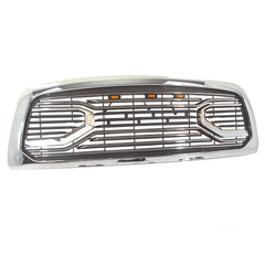 Grill For 2010 2011 2012 2013 2014 2015 2016 2017 2018 2019 Dodge Ram 2500 3500 Front Mesh Bumper Grille Big Horn Grille W/Led Lights Chrome