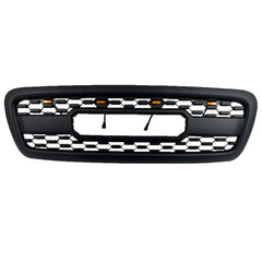 Grill For Toyota Sequoia 2001 2002 2003 2004 Front Mesh Bumper Grille Replacement Grille W/Led Lights Black