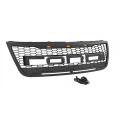 Front Grille For 2011-2015 Ford Explorer Mesh Grill Honeycomb With Letters Black