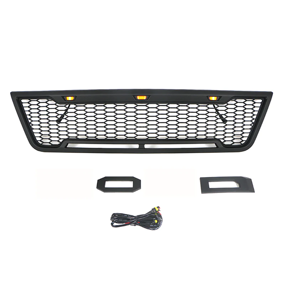 Front Grille For 2003-2007 Ford E150 E250 E350 Grill Cover With Letters Black