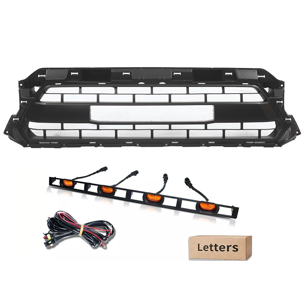 Front Grille For 2012-2015 Toyota Tacoma Grill Cover With Letters Black