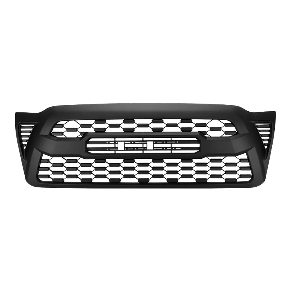 Front Grille For 2005-2011 Toyota Tacoma Grill Cover With Letters Black