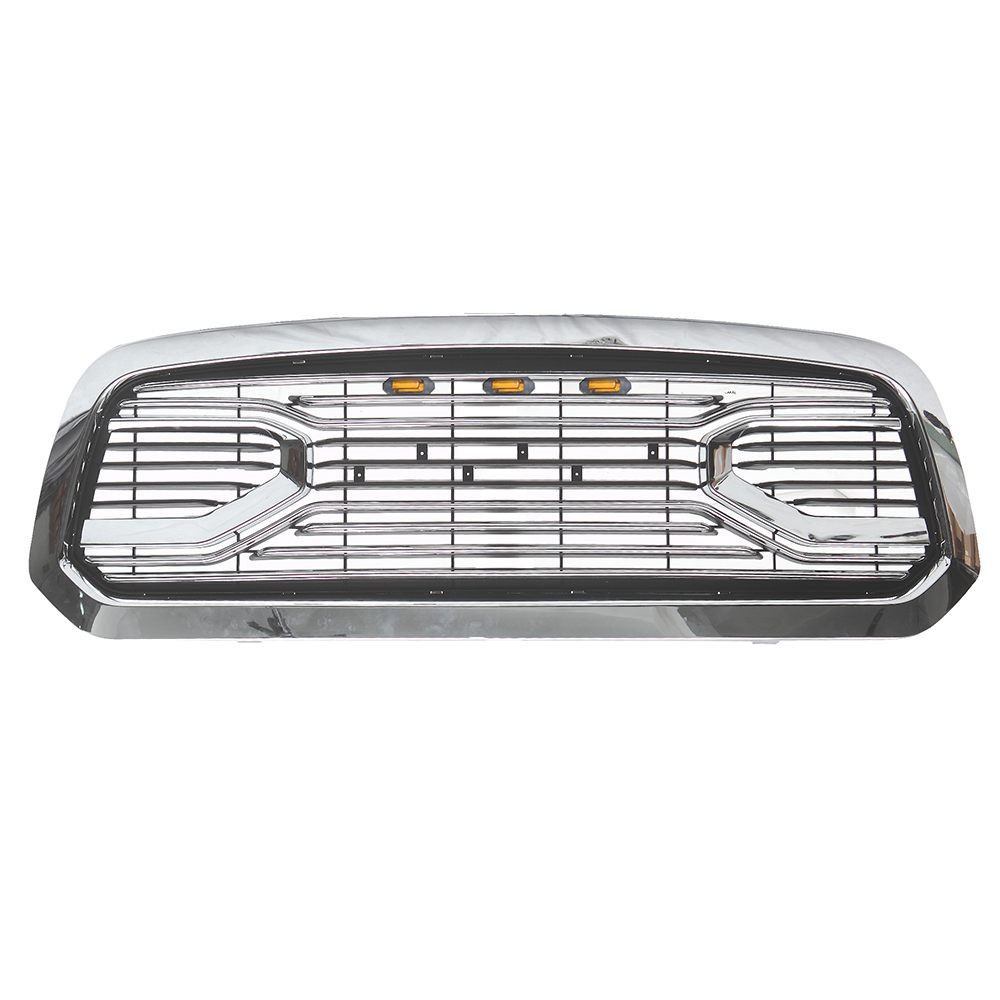 Front Grille For 2014-2018 Dodge Ram 1500 Mesh Grill Big Horn With Letters Chrome