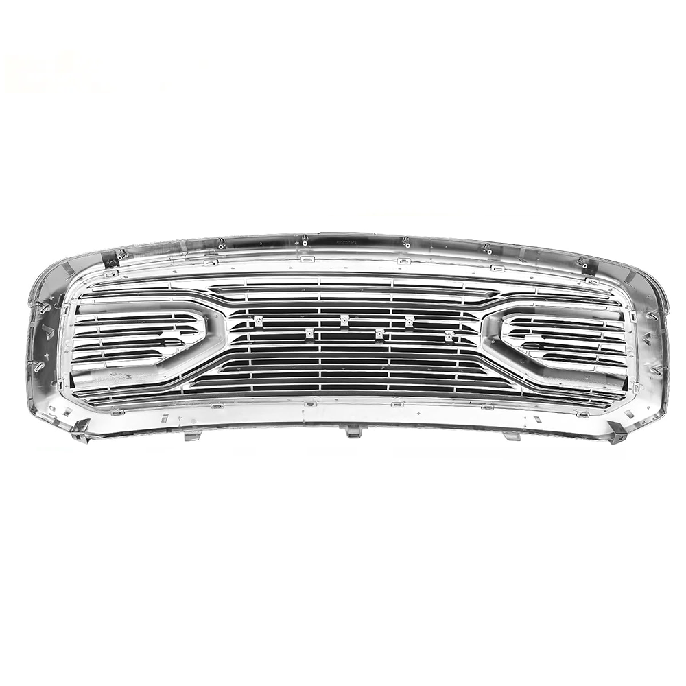 Front Grille For 2002-2005 Dodge Ram 1500 Mesh Honeycomb Grill WIth Letters Chrome