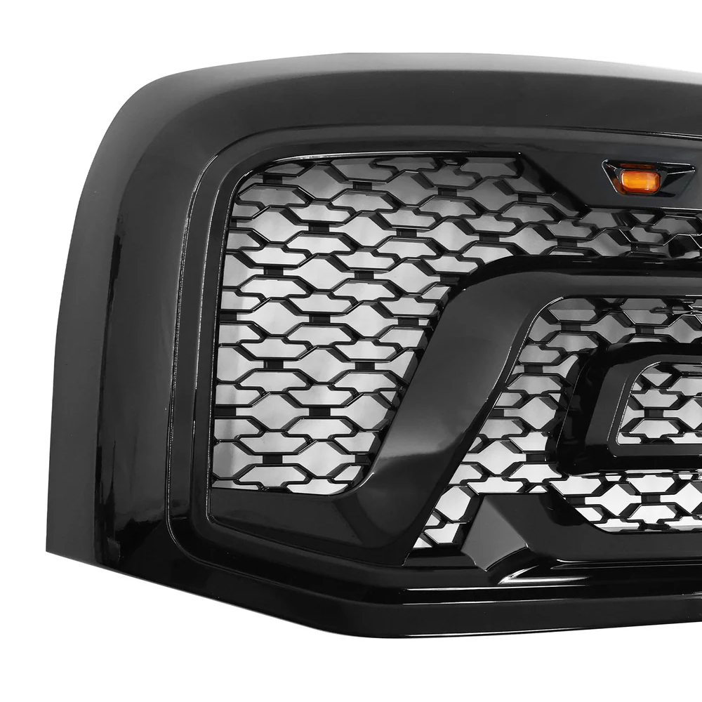 Front Grille For 2006-2008 Dodge Ram 1500 Mesh Grill With Letters Black