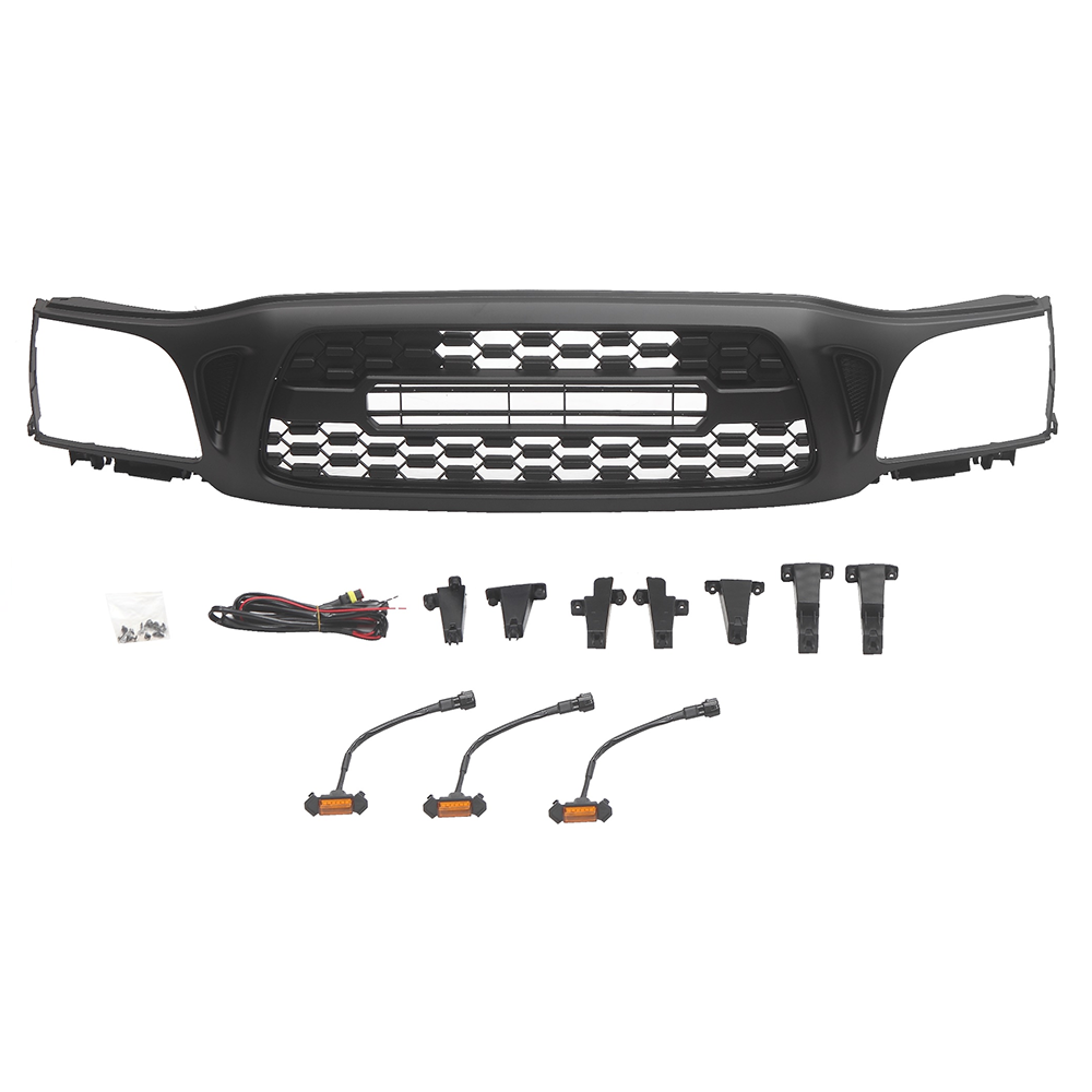 Front Grille For 2001-2004 Toyota Tacoma Grill With Letters Black