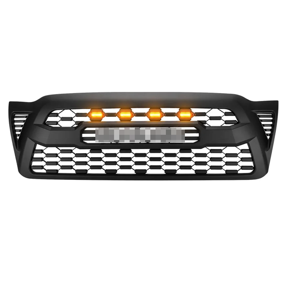 Front Grille For 2005-2011 Toyota Tacoma Grill Cover With Letters Black