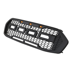 Front Grlle For 2017 2018 2019 Ford Everest Bumper Grills Grill Cover W/3 LED Light Black