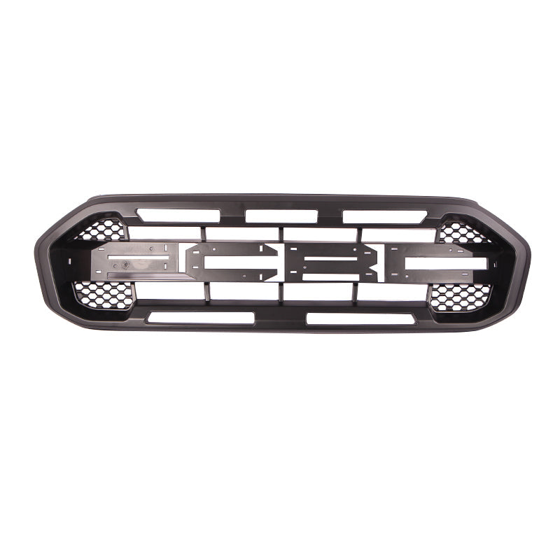 Front Grille For 2019 2020 2021 2022 Ford Ranger Bumper Grills Grill Cover W/0 Light Black