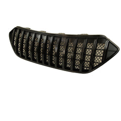 Front Grille For 2013-2016 Hyundai Santa Fe Bumper Grills Grill Cover W/3 Light Gloss Black