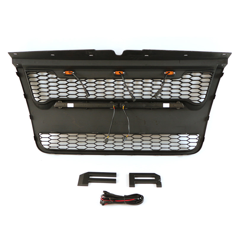 Front Grille For 2006 2007 2008 2009 2010 Ford Explorer Grill Bumper Grills Cover Grill W/ Letters&LED Lights