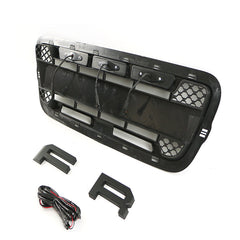 Front Grille For 2001 2002 2003 Ford Ranger Raptor Style Grilles Bumper Grills With Letters & Lights Black