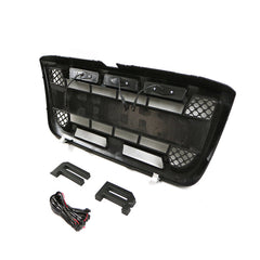 Front Grille For 1998 1999 2000 Ford Ranger Bumper Grill Grills W/Letters & Light Black