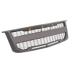 Front Grille For 2015-2019 Chevrolet Suburban Tahoe Bumper Grills Grill Cover W/3 LED Light Black