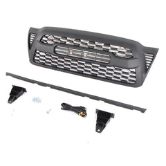Front Grille For 2005-2011 Toyota Tacoma With Side Light Bumper Grills Grill Cover Black
