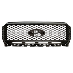 Front Grille for 2021-2022 Ford F150 4x4 Pickup Raptor Front Bumper Grill W/LED Lights Black