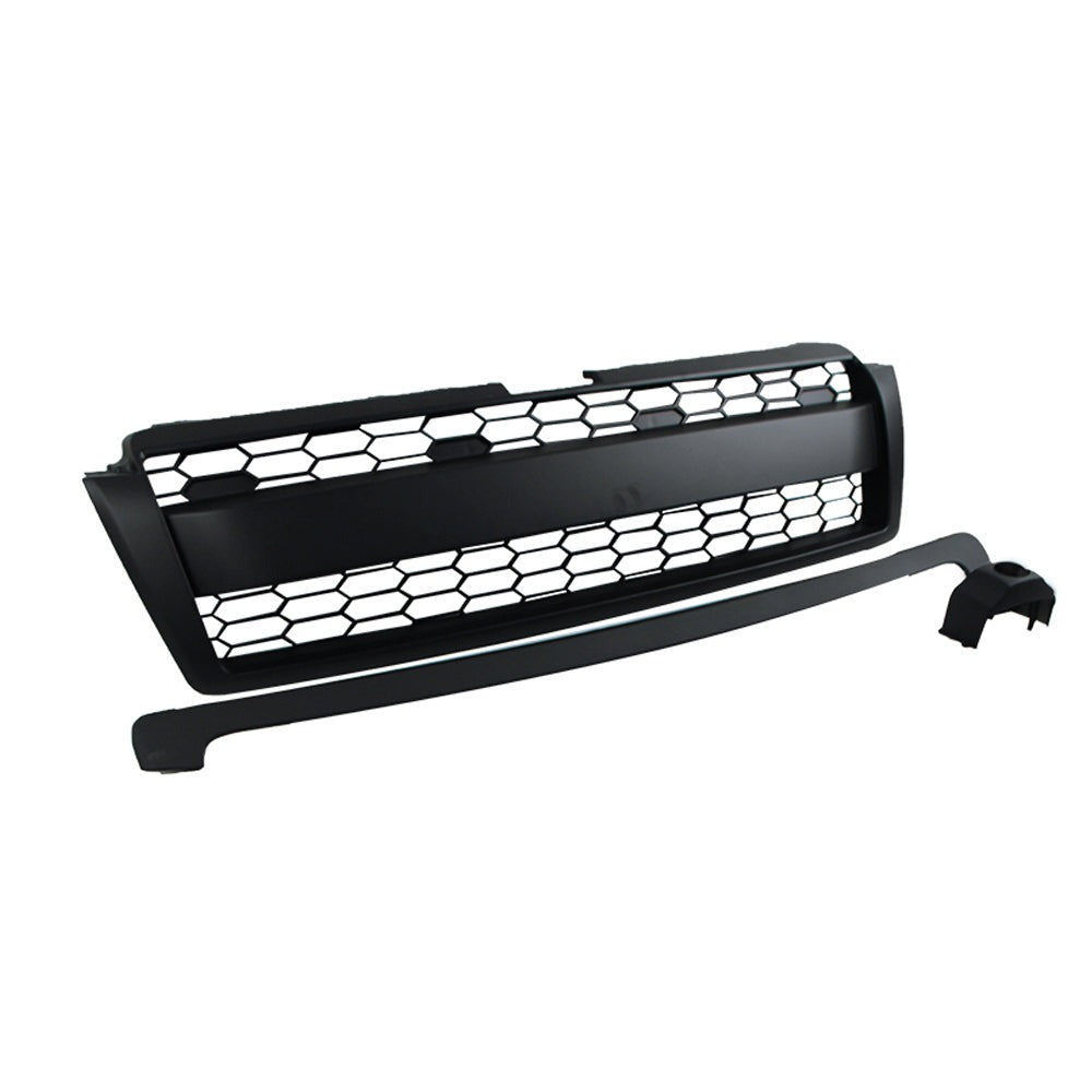 Front Grille For 2010-2013 Toyota Land Crusier Prado Bumper Grills Grill Cover W/0 Light Black