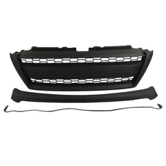 Front Grille For 2014-2017 Land Crusier Prado Bumper Grills Grill Cover W/0 Light Black