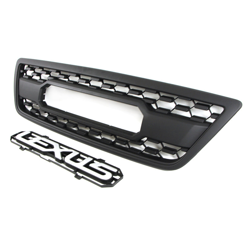 Front Grille For 1998 1999 2000 2001 2002 Lexus LX570 Front Center Mesh Grill Cover With 4 LED Lights Black