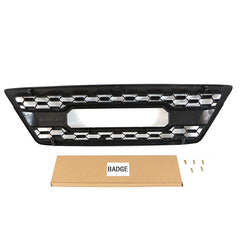 Front Grille For 2003 2004 2005 2006 2007 Lexus LX570 Front Center Mesh Grill Cover With 4 LED Lights Black